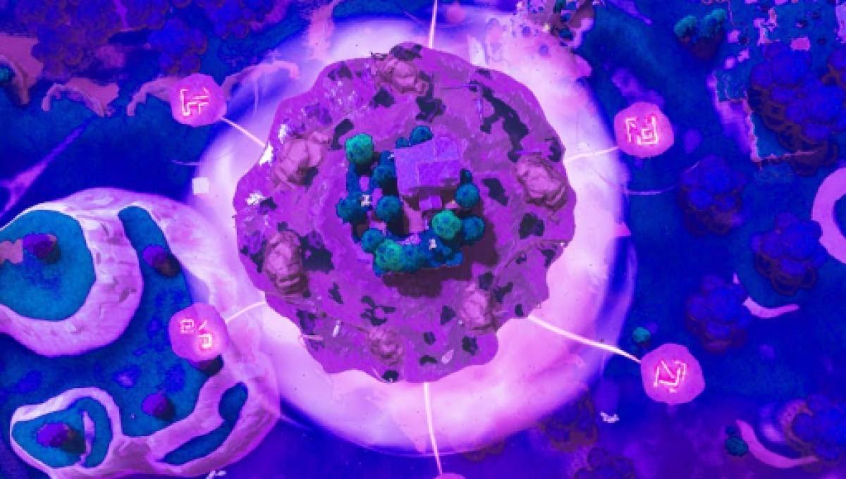 fortnite runes have started to move towards the floating island cube event leaked - fortnite cube floating island