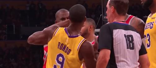 Rajon Rondo may have spit in Chris Paul's face based on new video footage. - [ESPN / YouTube screencap]