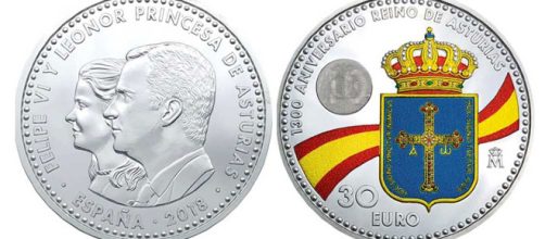 Moneda conmemorativa del 1300 aniversario del Reino de Asturias
