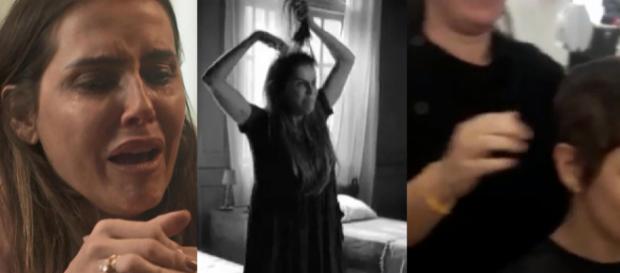 Karola picota o cabelo em Segundo Sol. (foto reprodução). Karola picota o cabelo em Segundo Sol. (foto reprodução).