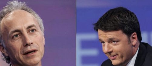 Marco Travaglio e Matteo Renzi