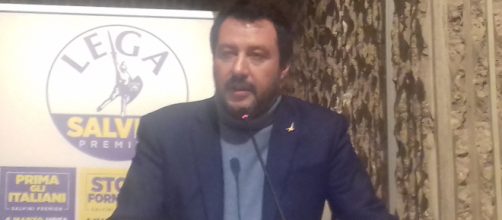 Matteo Salvini esulta per il risultato della Lega a Trento e Bolzano