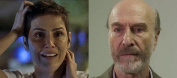 Karola encara Severo em uma conversa reveladora. Karola encara Severo em uma conversa reveladora.