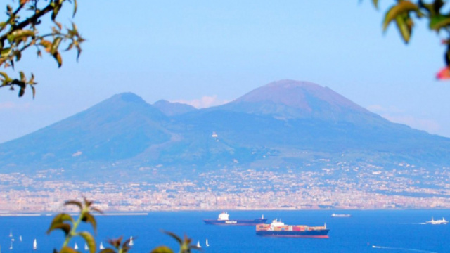 Un'immagine del vulcano Vesuvio