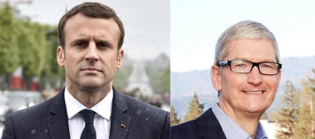 Emmanuel Macron a reçu Tim Cook, PDG d'Apple Emmanuel Macron a reçu Tim Cook, PDG d'Apple