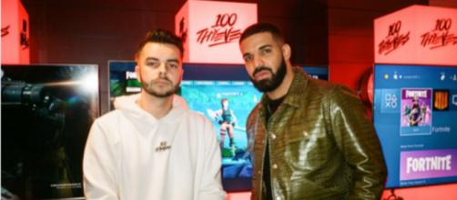 Drake has already showed his interest to 100 Thieves over a month ago. [Image source: Scarce/YouTube]
