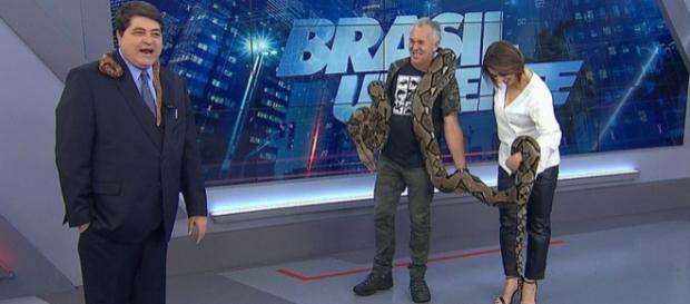 Datena ao vivo no Brasil Urgente. Datena ao vivo no Brasil Urgente.