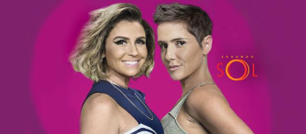 AS personagens rivais perdoam-se em nome do amor ao filho. (Reprodução/Guia da TV). AS personagens rivais perdoam-se em nome do amor ao filho. (Reprodução/Guia da TV).
