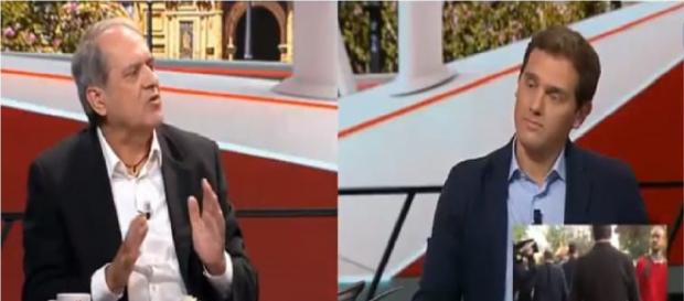 Tenso encontronazo entre Albert Rivera y Javier Aroca en 'Al Rojo Vivo' por Andalucía Tenso encontronazo entre Albert Rivera y Javier Aroca en 'Al Rojo Vivo' por Andalucía