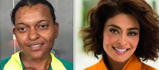 Foto/Divulgação: Gari Eliene Gomes / Juliana Paes Foto/Divulgação: Gari Eliene Gomes / Juliana Paes