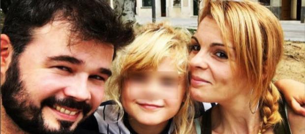 Rufián y su familia en imagen de archivo Rufián y su familia en imagen de archivo