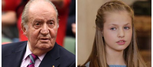 Rey Juan Carlos I y Leonor en imagen Rey Juan Carlos I y Leonor en imagen