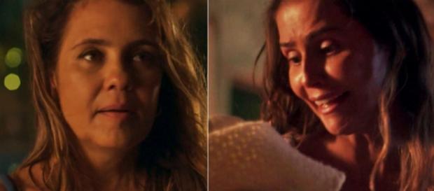 Laureta e Karola em Segundo Sol. (foto reprodução) Laureta e Karola em Segundo Sol. (foto reprodução)