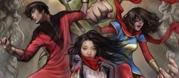 Shang-Chi, Kamala Khan e Silk são alguns dos heróis asiáticos da Marvel. Shang-Chi, Kamala Khan e Silk são alguns dos heróis asiáticos da Marvel.