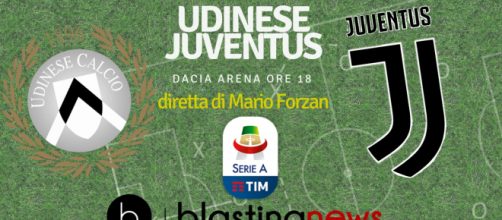 Il cartellone di blastingnews per la diretta di Udinese e Juventus