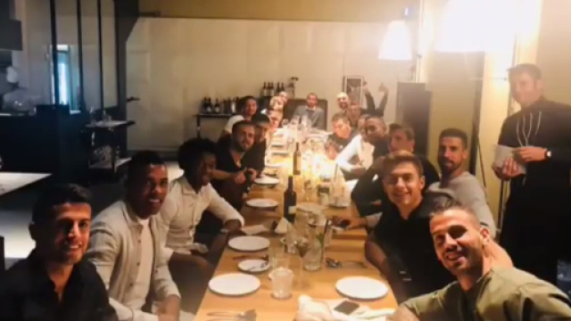 Juventus ieri sera cena di squadra per i giocatori bianconeri