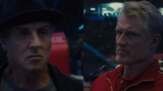 Sylvester Stallone e Dolph Lundgren, 33 anni dopo sul ring nei panni di Rocky Balboa ed Ivan Drago