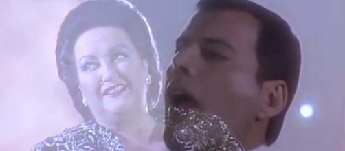 Montserrat Caballé, the Spanish soprano who famously sung "Barcelona" with Freddie Mercury, has died at 85. [Image Freddie Mercury Solo/YouTube]
