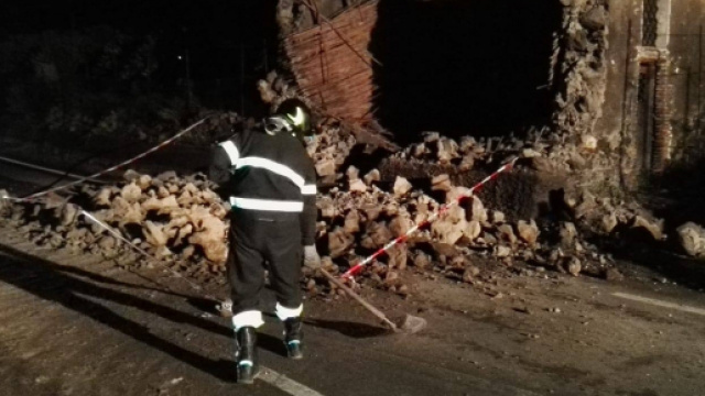 Crolli a Santa Maria di Licodia - Fonte: meridionews.it