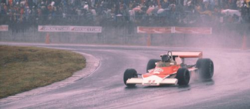 La McLaren-Ford di James Hunt al Gp del Giappone 1976