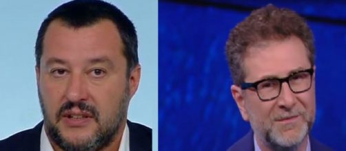 Salvini, attacco frontale a Fabio Fazio:'Guadagna troppo'