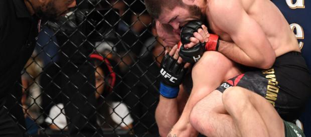 Khabib Nurmagomedov and McGregor at UFC 229 - Twitter/@UFC Khabib Nurmagomedov and McGregor at UFC 229 - Twitter/@UFC