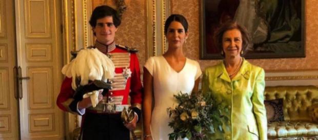 La reina Sofía en la boda de los Alba La reina Sofía en la boda de los Alba