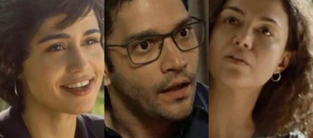 Maura, Ionan e Selma irão iniciar um relacionamento a três na novela das 21 horas Maura, Ionan e Selma irão iniciar um relacionamento a três na novela das 21 horas