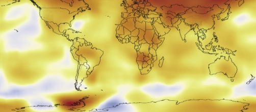 Una mappa del riscaldamento del pianeta