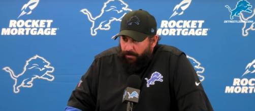Matt Patricia takes questions day after the Lions dealt Golden Tate to the Philadelphia Eagles. [image source: Detroit Lions/YouTube screenshot]