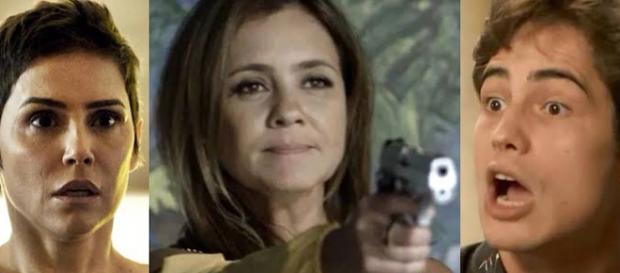 Karola, Laureta e Valentim em Segundo Sol. Karola, Laureta e Valentim em Segundo Sol.