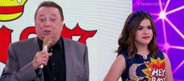 Cortada de Maisa em Raul Gil vem dando o que falar. (foto reprodução). Cortada de Maisa em Raul Gil vem dando o que falar. (foto reprodução).