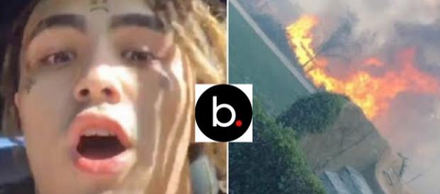lil pump incendi california casa lil pump incendi california casa