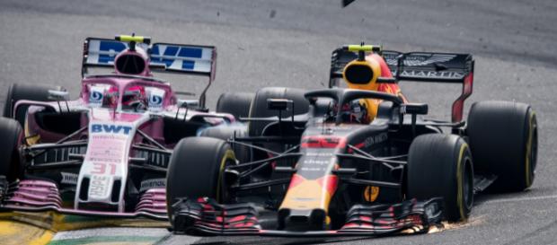 Acidente entre Oncon e Verstappen no GP de Fórmula 1 do Brasil Acidente entre Oncon e Verstappen no GP de Fórmula 1 do Brasil