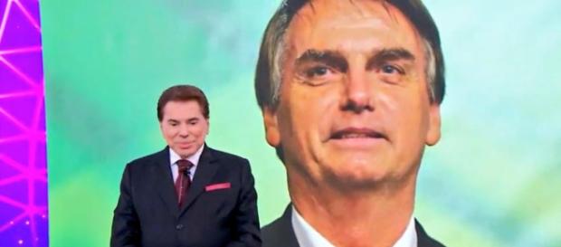 Jair Bolsonaro falou ao vivo com Silvio Santos durante Teleton. Jair Bolsonaro falou ao vivo com Silvio Santos durante Teleton.