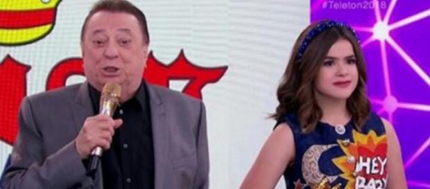 Raul Gil e Maísa geram climão no Teleton do SBT Raul Gil e Maísa geram climão no Teleton do SBT