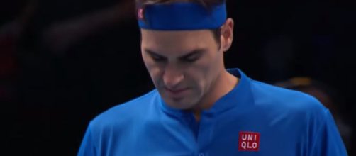 Roger Federer lsot his opening match at the 2018 Nitto ATP Finals. Photo: screencap via Tennis TV/ YouTube