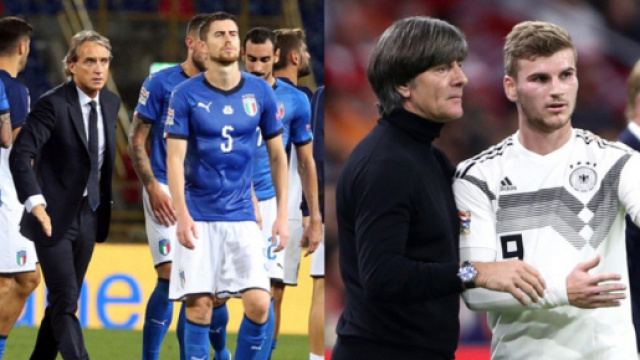 Nations League, destini opposti per Italia e Germania, ma stavolta stanno meglio gli azzurri