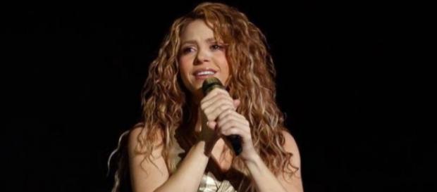 Shakira durante show da El Dorado World Tour. Shakira durante show da El Dorado World Tour.