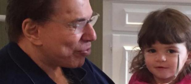 Silvio Santos com uma das netas Silvio Santos com uma das netas