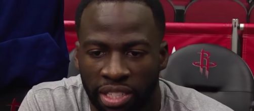 The Warriors' Draymond Green spoke to the media after serving his recent one-game suspension. - [ESPN / YouTube screencap]