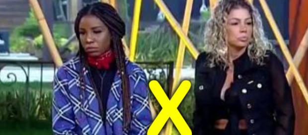 Catia Paganote e Luane Dias estão se enfrentando na roça e hoje uma delas será eliminada Catia Paganote e Luane Dias estão se enfrentando na roça e hoje uma delas será eliminada