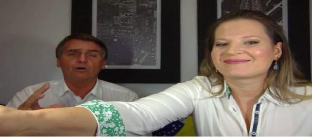 Deputada Federal Joice Hasselmann em post ao lado do presidente eleito Jair Bolsonaro Deputada Federal Joice Hasselmann em post ao lado do presidente eleito Jair Bolsonaro