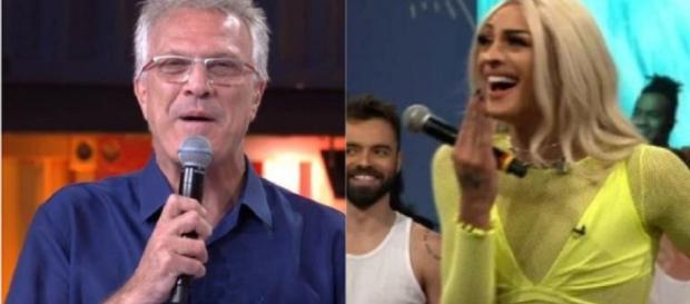 Pabllo Vittar ganha beijo de pedro Bial durante o programa Pabllo Vittar ganha beijo de pedro Bial durante o programa