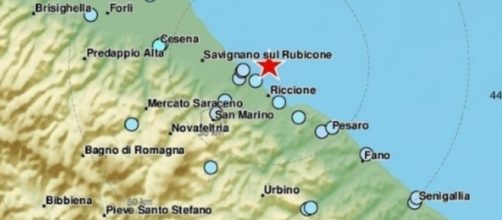 L'epicentro del terremoto del 18 novembre 2018