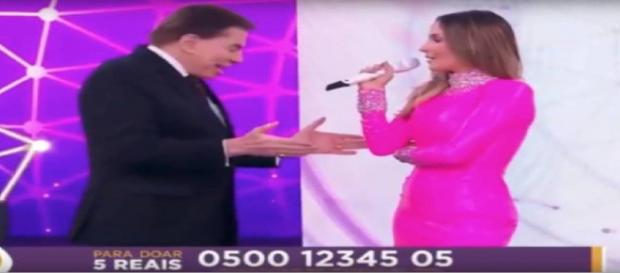 Silvio Santos negou um abraço a Claudia Leitte dizendo que ficaria excitado Silvio Santos negou um abraço a Claudia Leitte dizendo que ficaria excitado