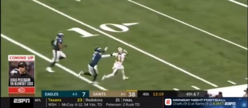 Eagles were blown out by the New Orleans Saints. [Image Credit] Three-Pointers - YouTube