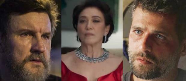 Egídio, Valentina e Gabriel em O Sétimo Guardião. Egídio, Valentina e Gabriel em O Sétimo Guardião.