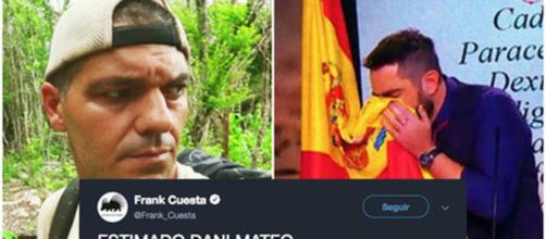 Frank Cuesta critica a Dani Mateo por sonarse los mocos con la bandera de España