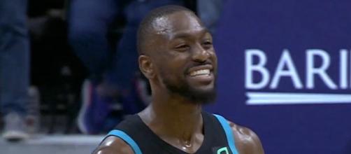 The Hornets' Kemba Walker has scored 103 points over his past two games. [Image via NBA/YouTube]